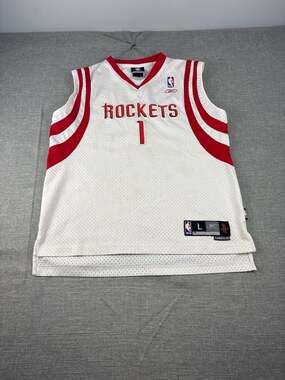 Vintage Reebok Houston Rockets Tracy McGrady #1 NBA Jersey Youth Size Large